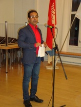 Kaupunginvaltuutettu Ranjith Kumar Prabhakaran kertomassa Hämeenlinnan nykytilanteesta